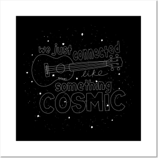 Something Cosmic - white Posters and Art